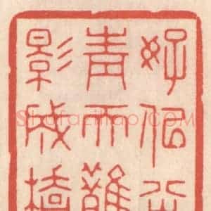 清代 鞠履厚篆 印谱《好似半青天鹊影成桥》篆刻印章作品图片欣赏