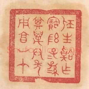 清代 杨燮篆 印谱《屈生韐作宝敦 子子孙孙其万君年用享如在》篆刻印章作品图片欣赏