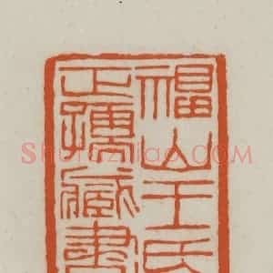 清代 赵之谦篆刻 印谱《福山王氏正孺藏书》篆刻印章作品图片欣赏