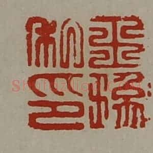 清代 陈介祺藏并辑 印谱《王(王象)私印》篆刻印章作品图片欣赏