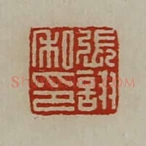 清代 陈介祺藏并辑 印谱《张诩私印》篆刻印章作品图片欣赏