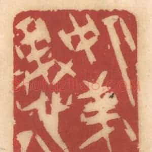 清代 姚济篆 印谱《人中第一愚人》篆刻印章作品图片欣赏