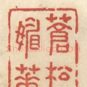 清代 王睿章篆 印谱《苍松非媚花》篆刻印章作品图片欣赏