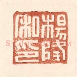 明 王常辑 印谱《杨隆私印》篆刻印章作品图片欣赏