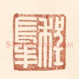 明 王常辑 印谱《程长年》篆刻印章作品图片欣赏