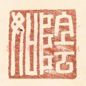 明 王常辑 印谱《阴如》篆刻印章作品图片欣赏