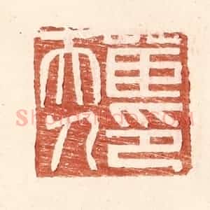 明 王常辑 印谱《茝夫人印》篆刻印章作品图片欣赏