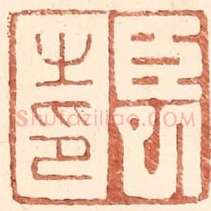 明 王常辑 印谱《臣巳之印》篆刻印章作品图片欣赏