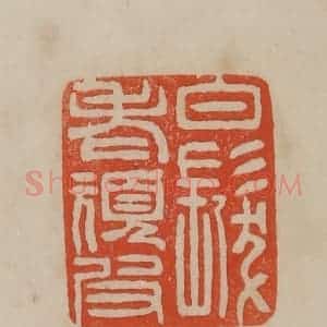 清代 曹载奎辑 印谱《白发老顽皮》篆刻印章作品图片欣赏