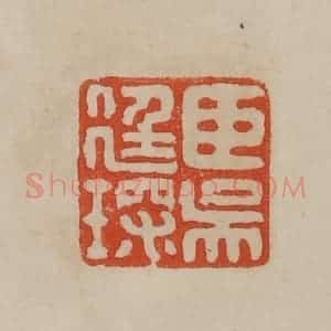 清代 曹载奎辑 印谱《臣吴廷琛》篆刻印章作品图片欣赏