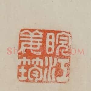 清代 曹载奎辑 印谱《皖江姜筠》篆刻印章作品图片欣赏