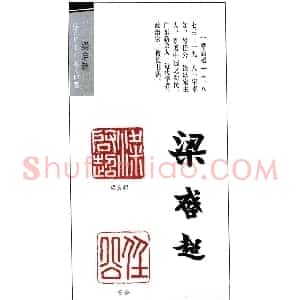 近代学者梁启超篆刻印鉴15方