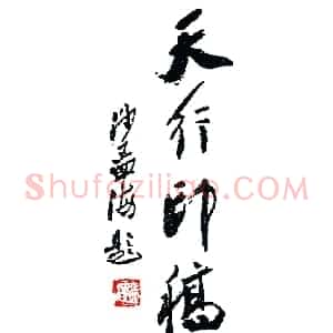 雷志雄篆刻作品欣赏《天行印稿》