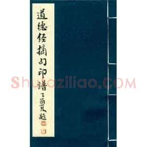 篆刻作品欣赏《道德经摘句印谱》